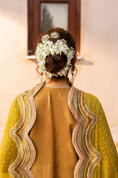 Saad Shaikh | Jahan Festive Collection | NORMA XL Mustard Raw Silk