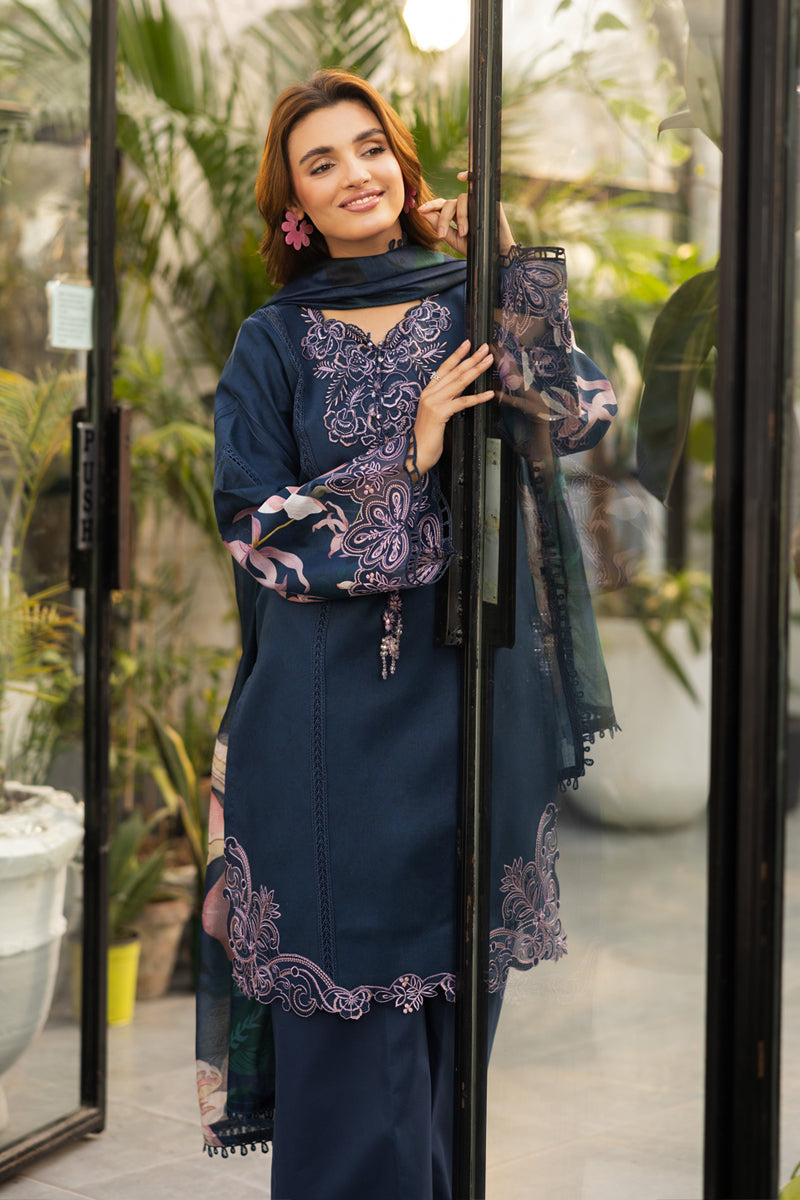 Rangrasiya | Lifestyle Summer Edit 25 | Luna M Navy Blue Lawn