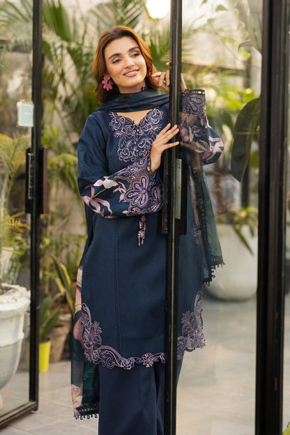 Rangrasiya | Lifestyle Summer Edit 25 | Luna M Navy Blue Lawn