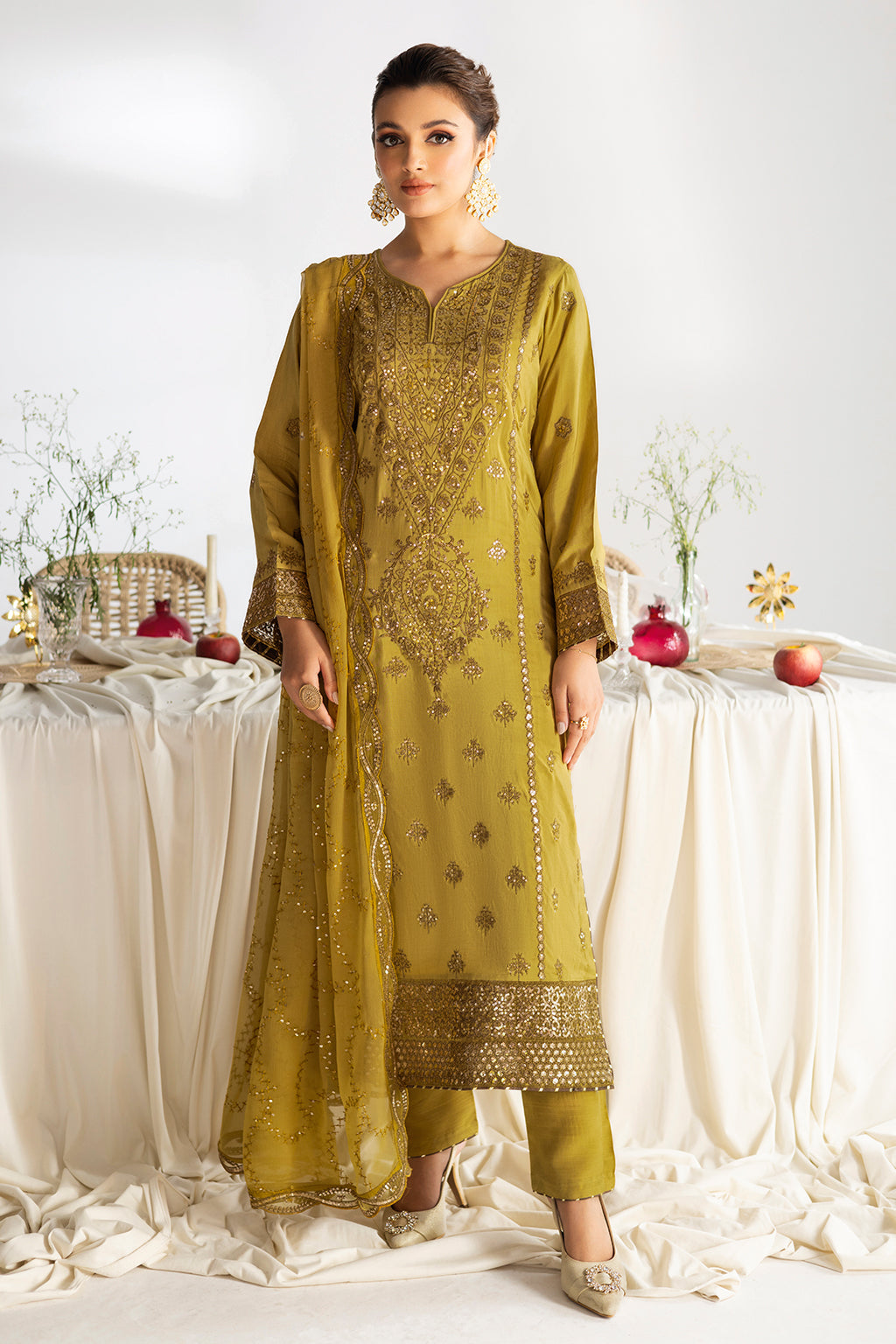 Ramsha | Aangan Luxury Raw silk | AA-102 by Ramsha - Designer Dress - Type : Ladies Clothes - Available at Saira Sultan - 100% Original 