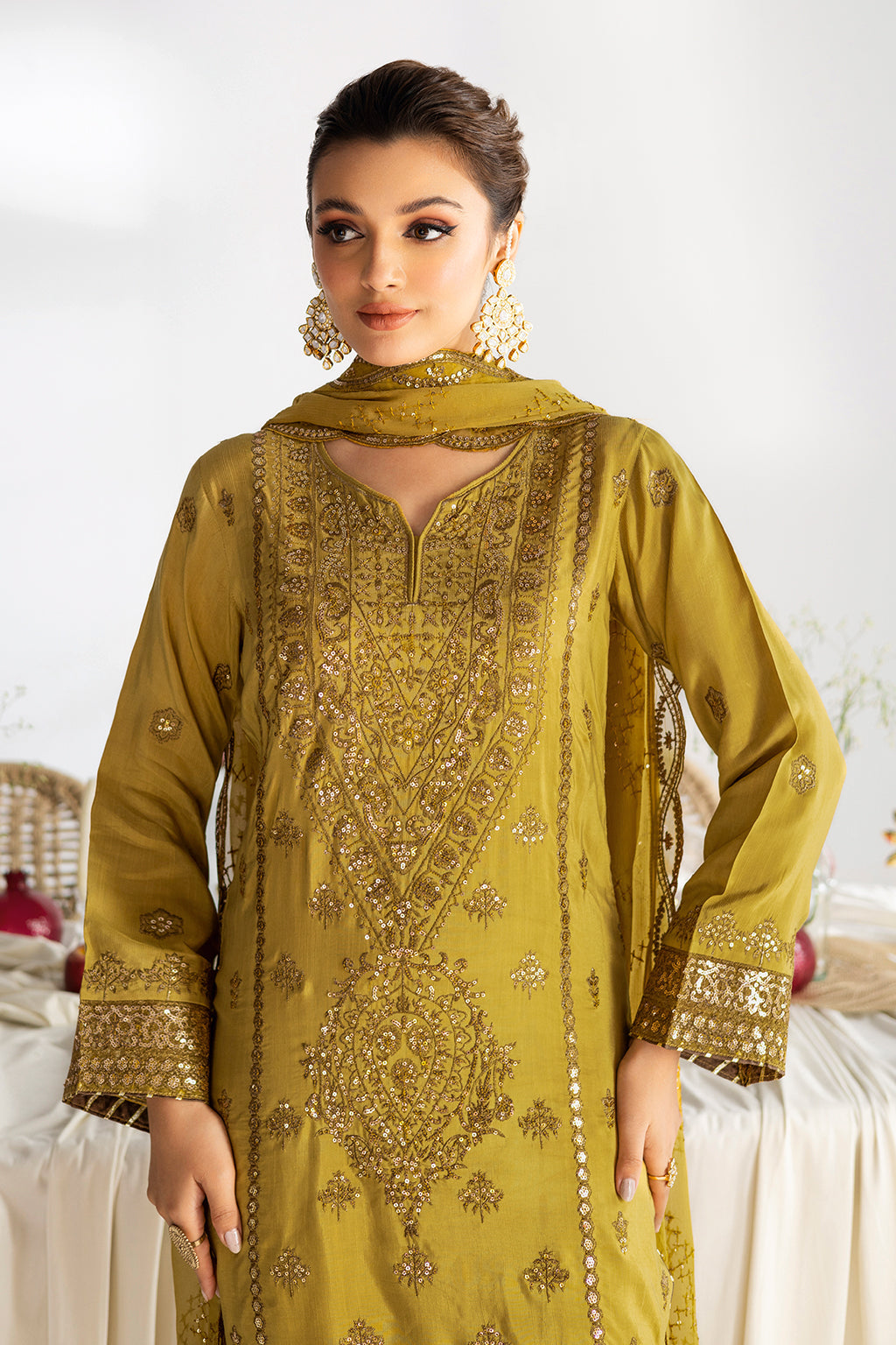 Ramsha | Aangan Luxury Raw silk | AA-102 by Ramsha - Designer Dress - Type : Ladies Clothes - Available at Saira Sultan - 100% Original 