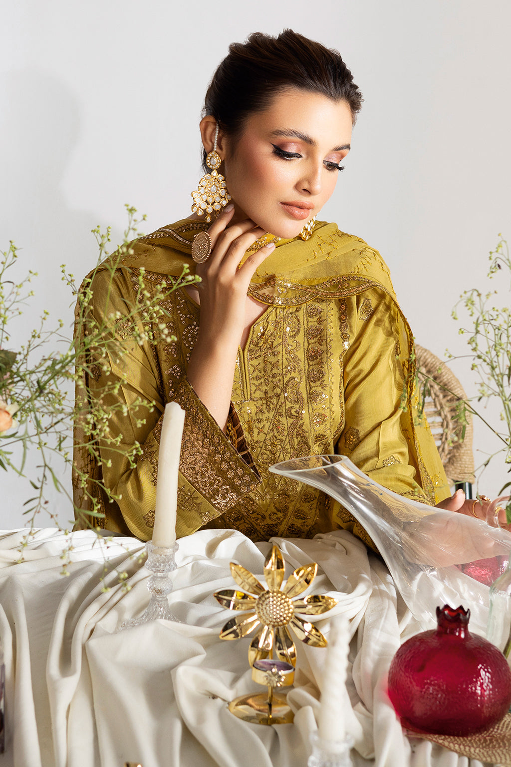 Ramsha | Aangan Luxury Raw silk | AA-102 by Ramsha - Designer Dress - Type : Ladies Clothes - Available at Saira Sultan - 100% Original 