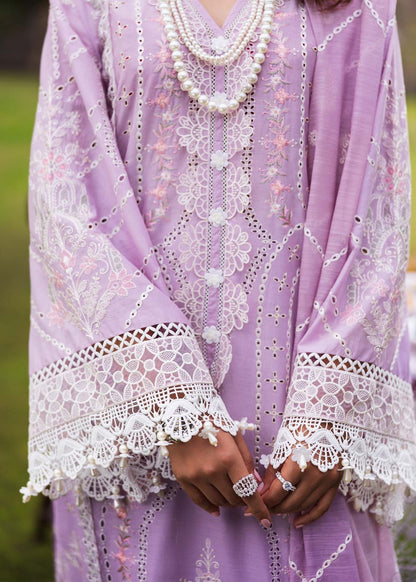Paras by Pasha | Bloom and Beyond | Orchid Bloom M Lilac Chikankari