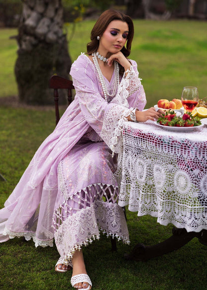 Paras by Pasha | Bloom and Beyond | Orchid Bloom XL Lilac Chikankari