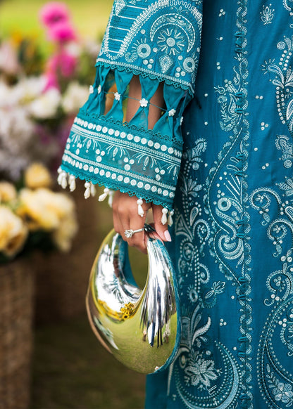 Paras by Pasha | Bloom and Beyond | Sapphire Bloom XL Teal Blue Lawn