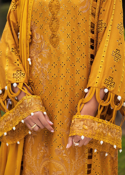 Paras by Pasha | Bloom and Beyond | Marigold Bloom M Mustard Yellow Chikankari