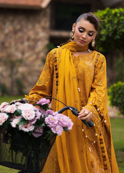 Paras by Pasha | Bloom and Beyond | Marigold Bloom L Mustard Yellow Chikankari