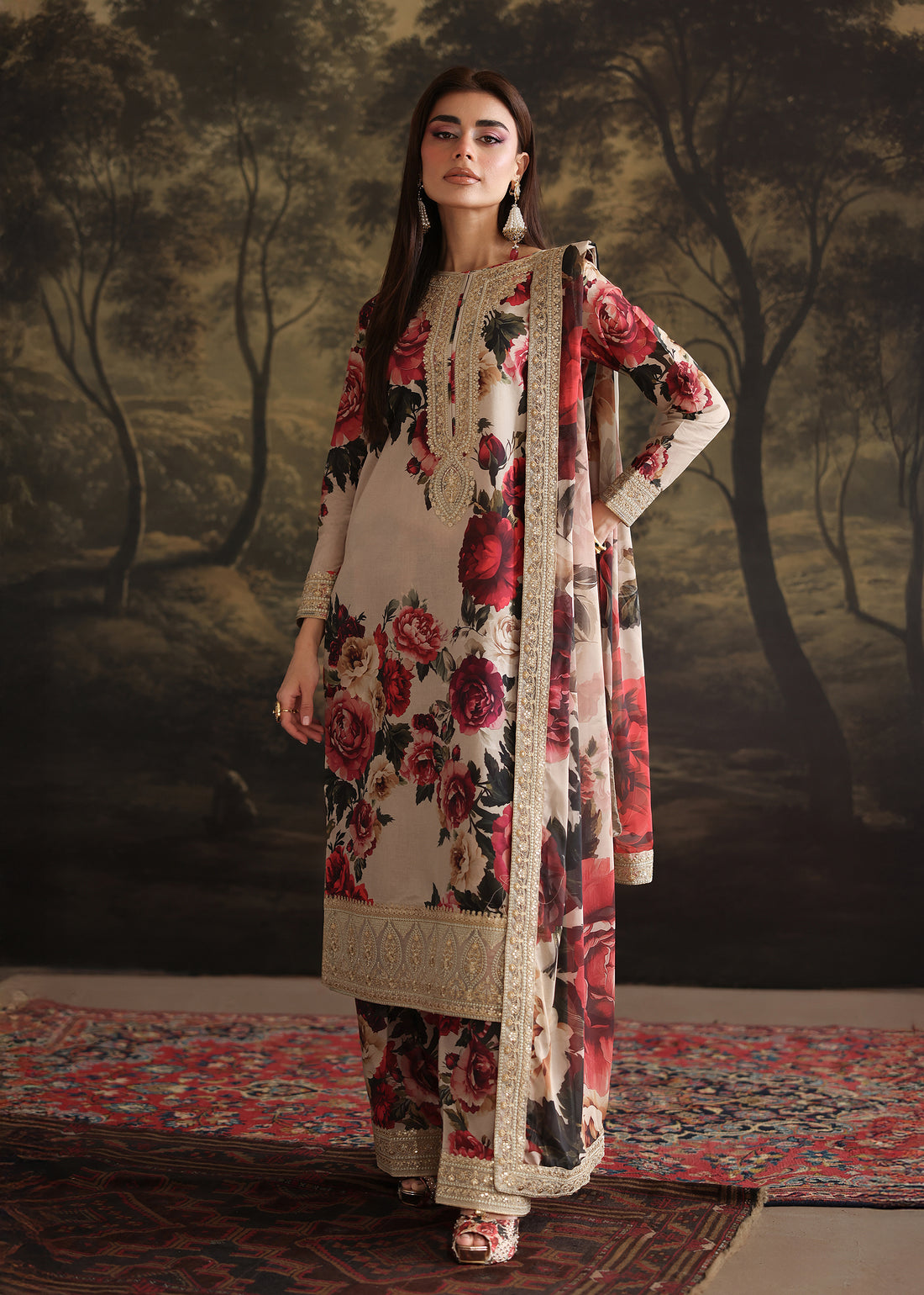 Humjoli | Rehana Luxury Collection | BEIGERY - Pakistani Designer Dress - by Humjoli - Type : Ladies Clothes - 100% Original at Saira Sultan