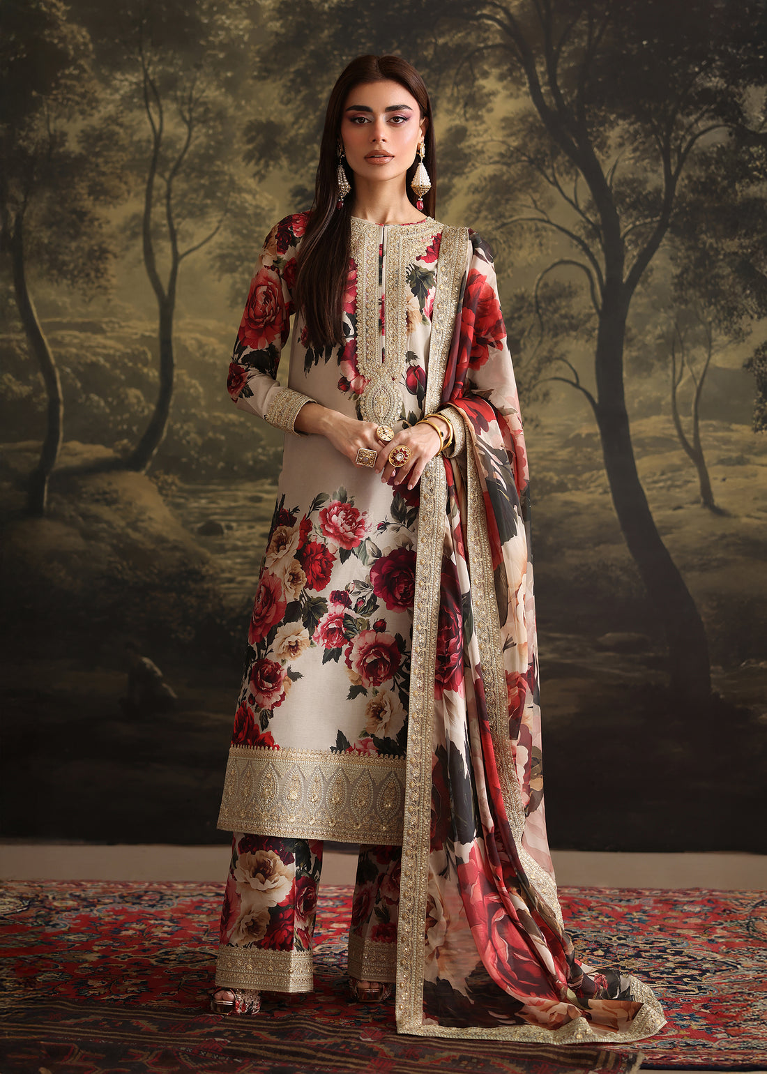 Humjoli | Rehana Luxury Collection | BEIGERY - Pakistani Designer Dress - by Humjoli - Type : Ladies Clothes - 100% Original at Saira Sultan