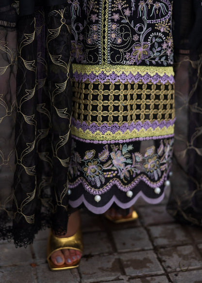 Paras by Pasha | Bloom and Beyond | Evening Bloom M Black Lawn