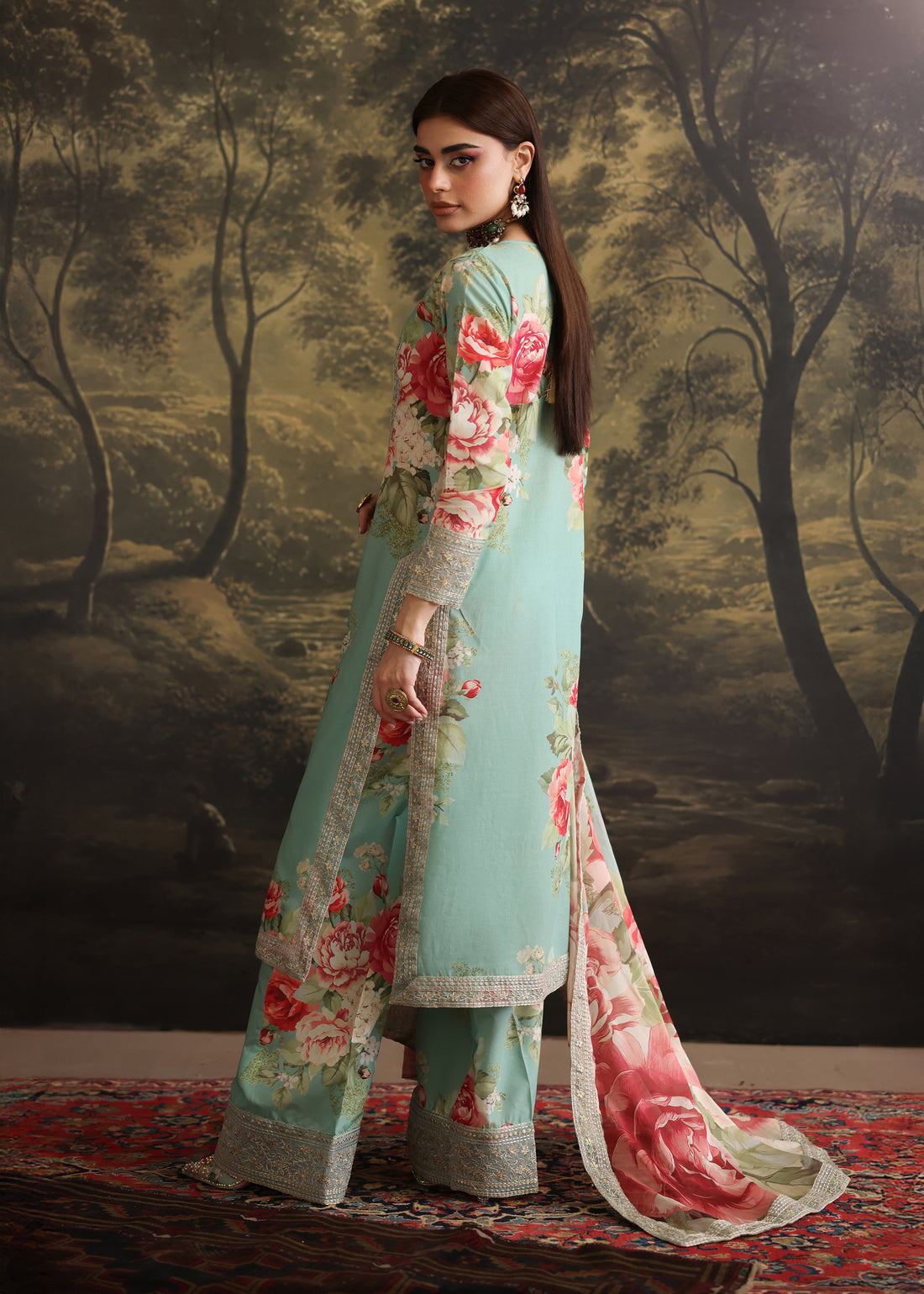 Humjoli | Rehana Luxury Collection | AQUA PINK - Pakistani Designer Dress - by Humjoli - Type : Ladies Clothes - 100% Original at Saira Sultan
