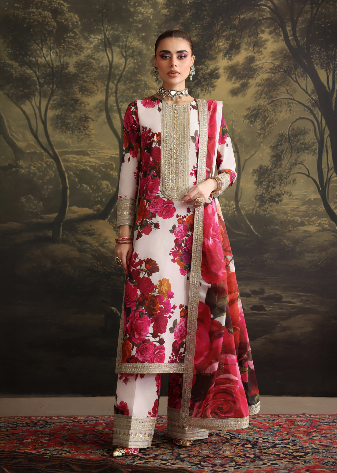 Humjoli | Rehana Luxury Collection | WHITE SHINE - Pakistani Designer Dress - by Humjoli - Type : Ladies Clothes - 100% Original at Saira Sultan