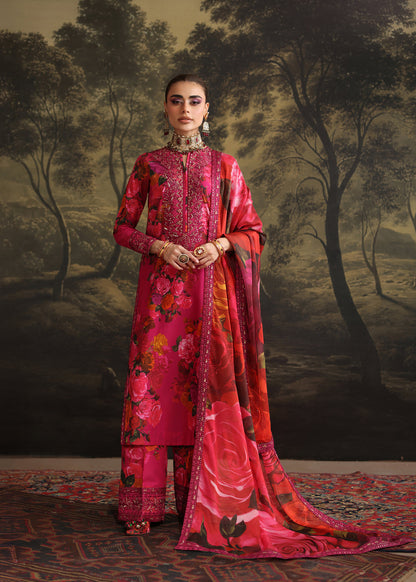 Humjoli | Rehana Luxury Collection | PINK ROSE - Pakistani Designer Dress - by Humjoli - Type : Ladies Clothes - 100% Original at Saira Sultan