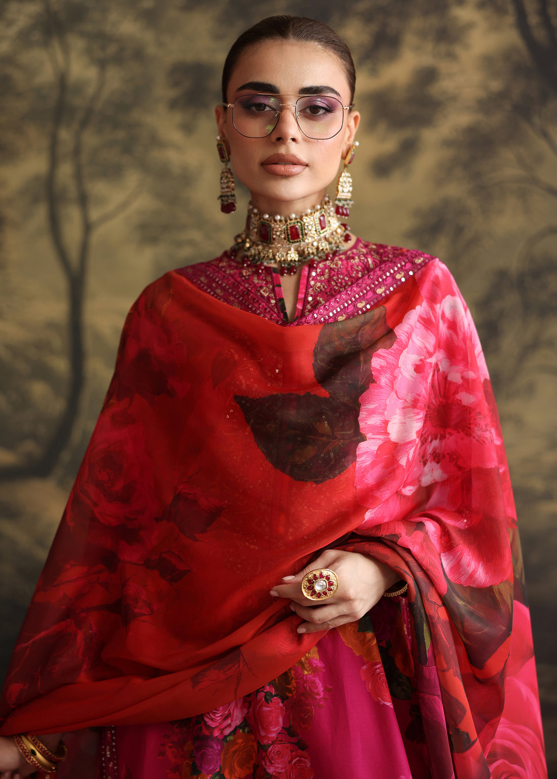 Humjoli | Rehana Luxury Collection | PINK ROSE - Pakistani Designer Dress - by Humjoli - Type : Ladies Clothes - 100% Original at Saira Sultan