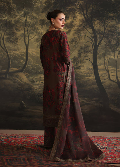 Humjoli | Rehana Luxury Collection | BROWN ROME - Pakistani Designer Dress - by Humjoli - Type : Ladies Clothes - 100% Original at Saira Sultan