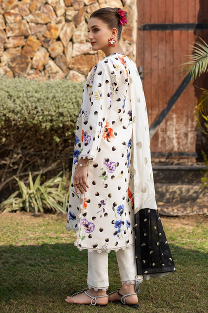 Alizeh | Sheen Lawn Prints 25 | AF-PL-6037-Loco S White Lawn