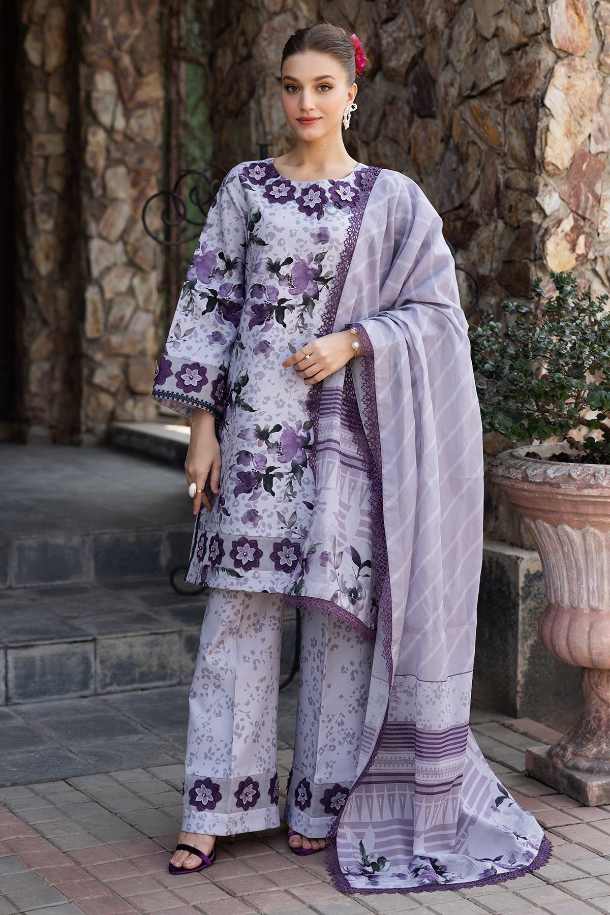 Alizeh | Sheen Lawn Prints 25 | AF-PL-6041-Maylan XL Lilac Lawn