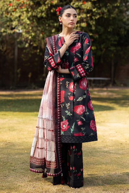 Alizeh | Sheen Lawn Prints 25 | AF-PL-6032-Somber L Black Lawn