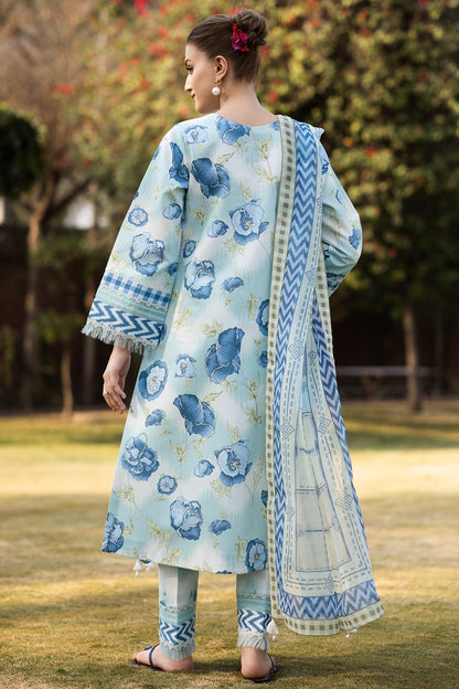 Alizeh | Sheen Lawn Prints 25 | AF-PL-6031-Laya S Ice Blue Lawn