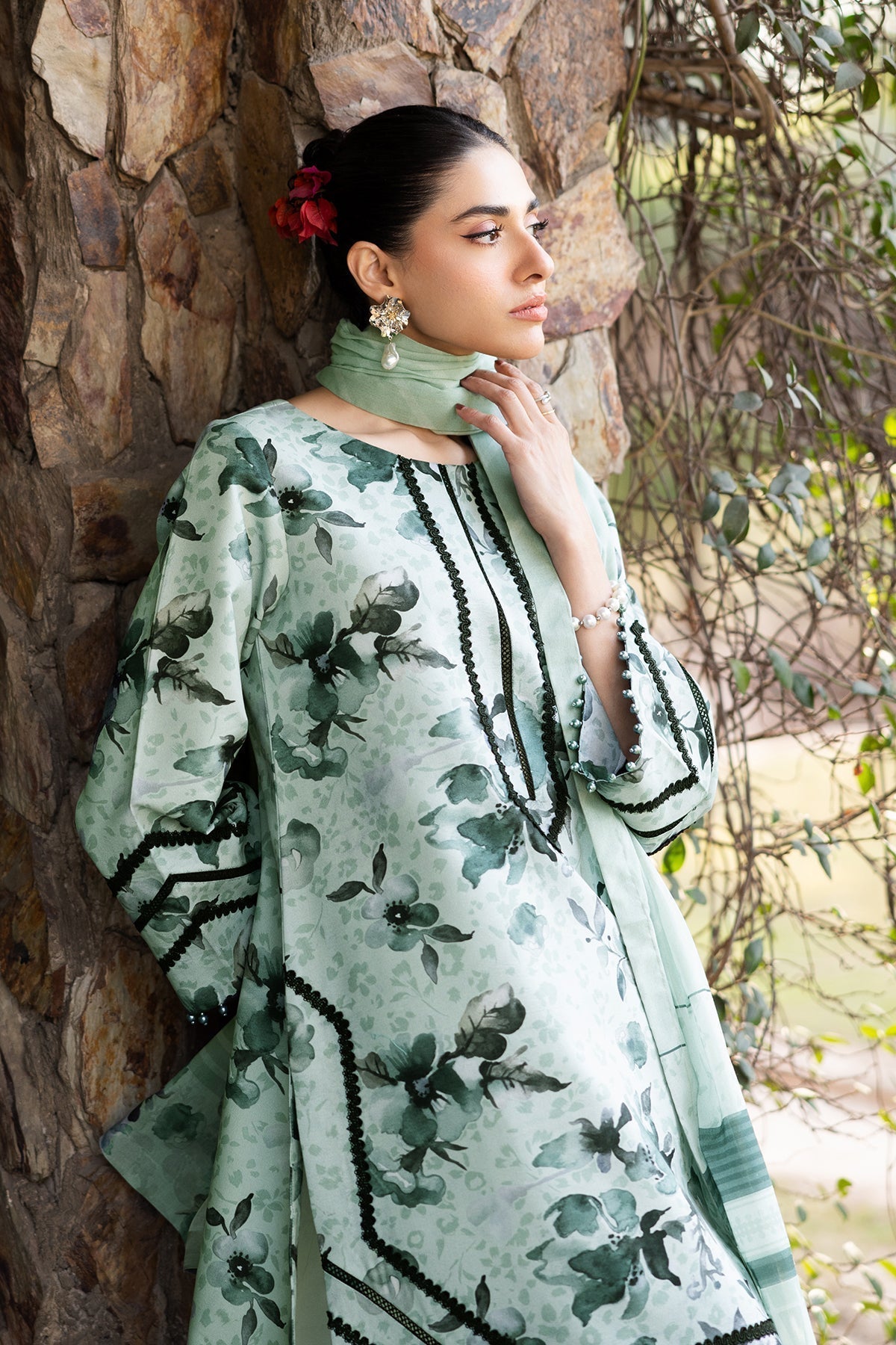 Alizeh | Sheen Lawn Prints 25 | AF-PL-6042-Arsh M Mint Lawn