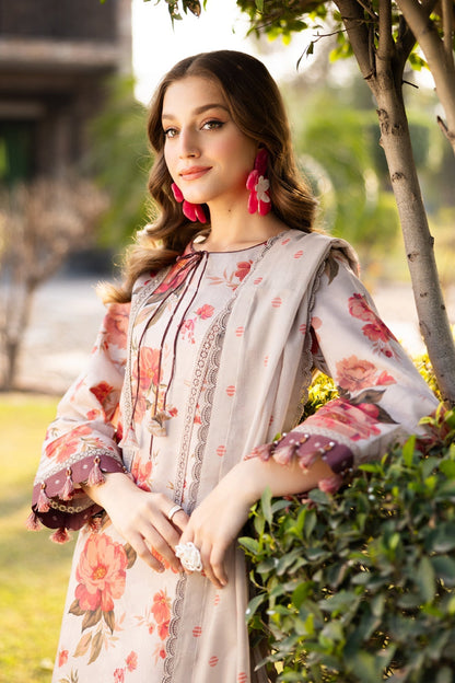 Alizeh | Sheen Lawn Prints 25 | AF-PL-6027-Sian L Beige Lawn