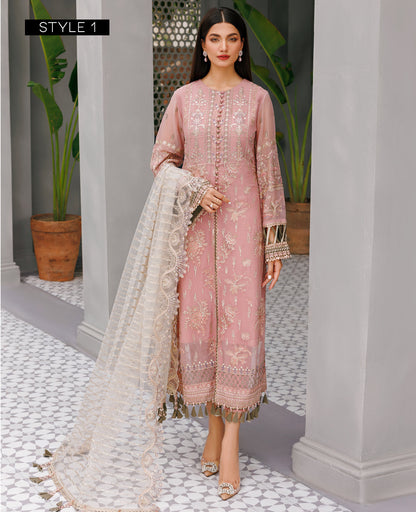 Xenia Formals | Raahi Luxury Formals | TAUPE - Pakistani Designer Dress - by Xenia Formals | Type: Formal - 100% Original at Saira Sultan