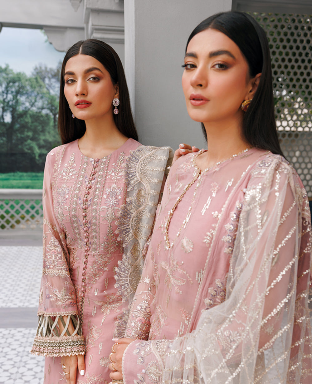 Xenia Formals | Raahi Luxury Formals | TAUPE - Pakistani Designer Dress - by Xenia Formals | Type: Formal - 100% Original at Saira Sultan