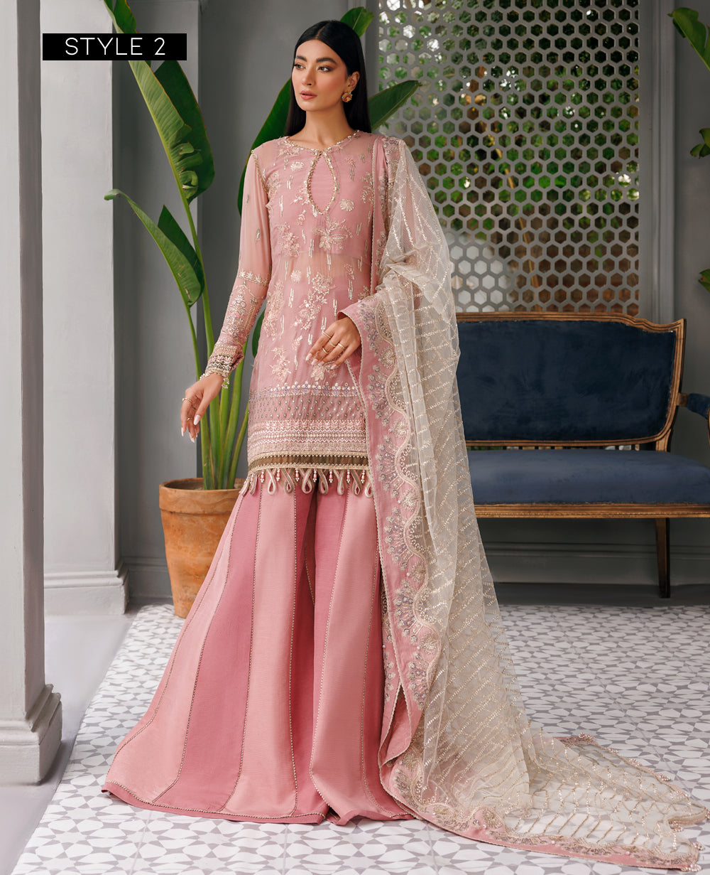 Xenia Formals | Raahi Luxury Formals | TAUPE - Pakistani Designer Dress - by Xenia Formals | Type: Formal - 100% Original at Saira Sultan