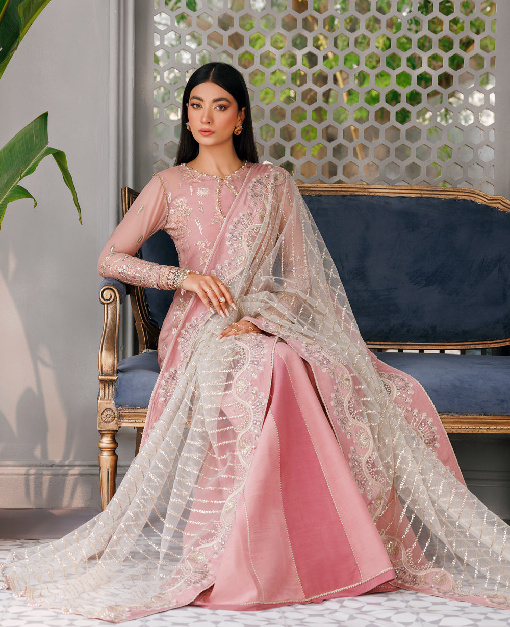 Xenia Formals | Raahi Luxury Formals | TAUPE - Pakistani Designer Dress - by Xenia Formals | Type: Formal - 100% Original at Saira Sultan