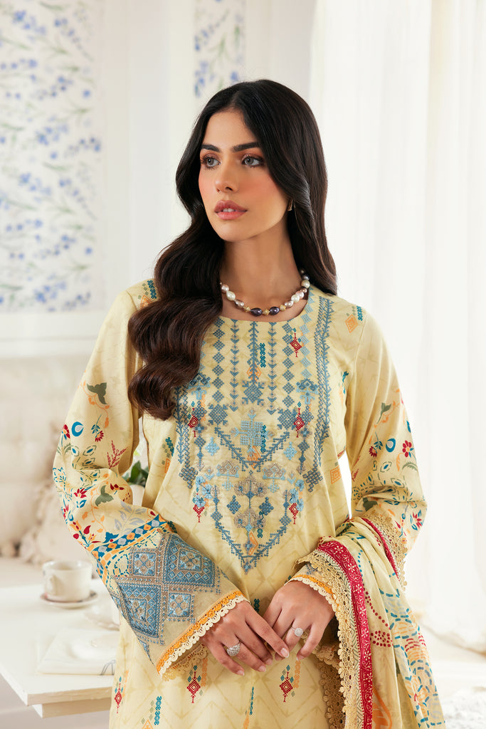 Florent | Daily Wear Vol 2 | FZD-3A M Pale Yellow Lawn