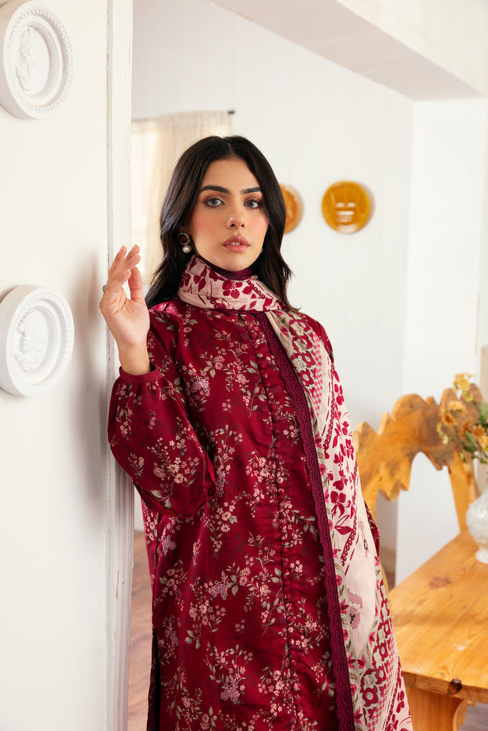 Florent | Daily Wear Vol 2 | FZD-1A M Maroon Lawn