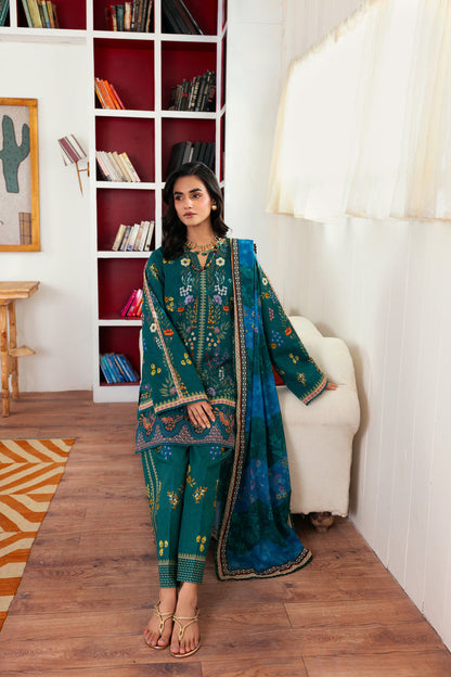Florent | Daily Wear Vol 2 | FZD-2B L Teal Green Lawn
