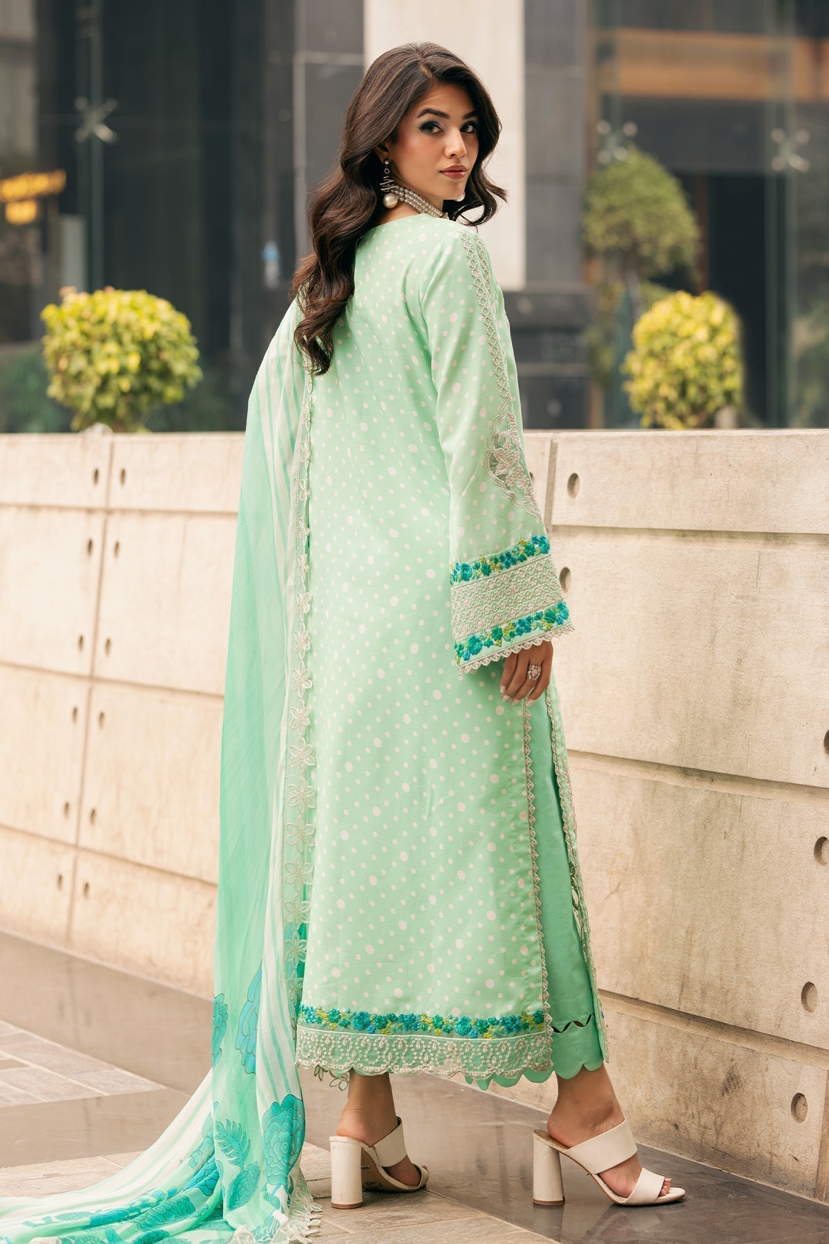 Charizma | Swiss Miss Voil Collection | CSM5-02 S Mint Green Swiss