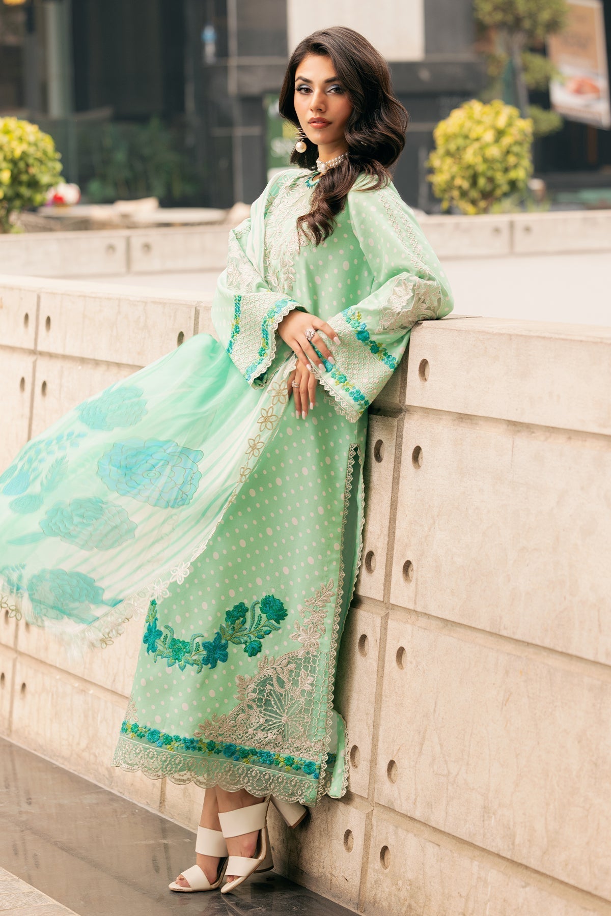 Charizma | Swiss Miss Voil Collection | CSM5-02 L Mint Green Swiss