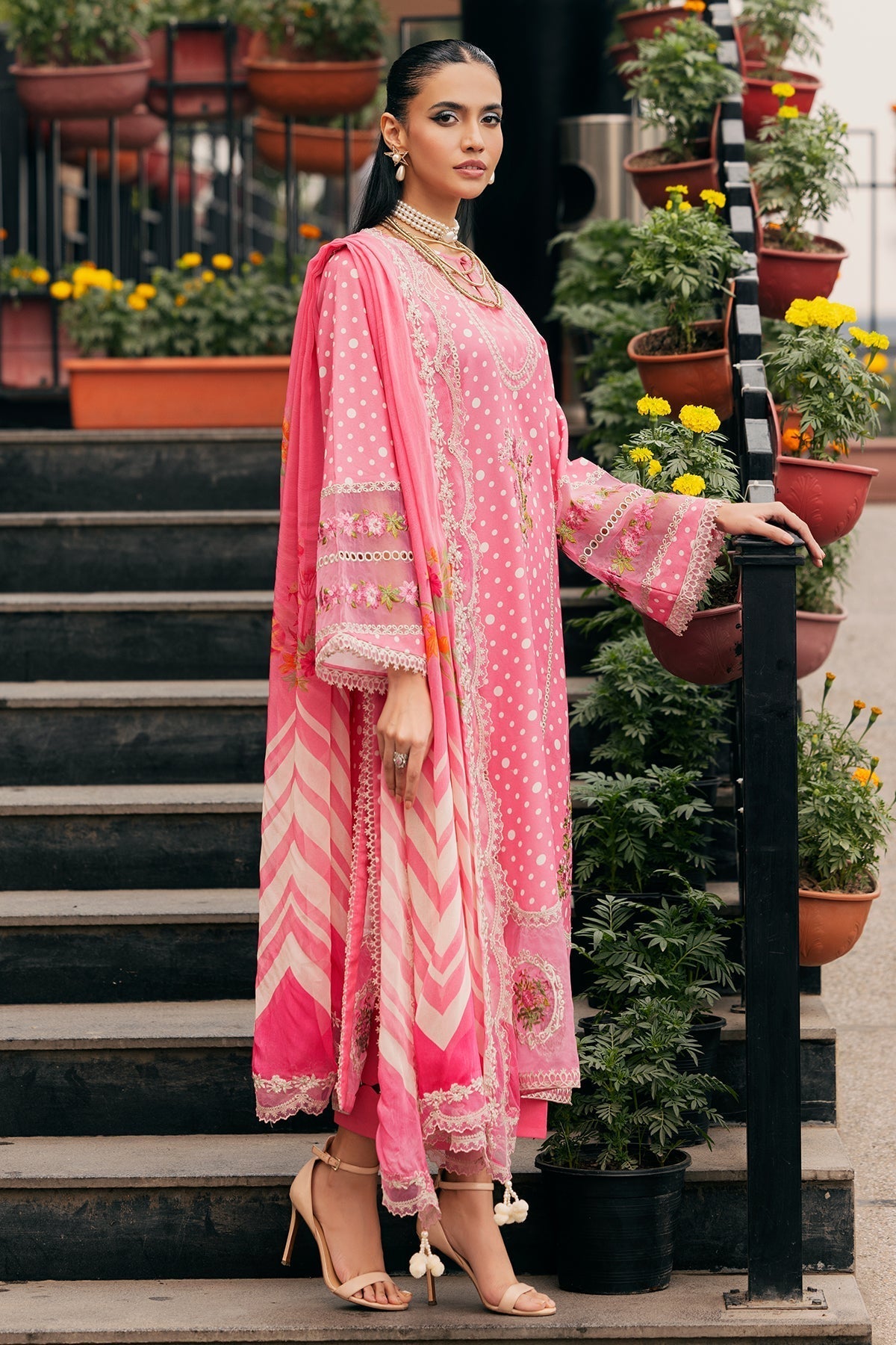 Charizma | Swiss Miss Voil Collection | CSM5-03 L Pink Swiss