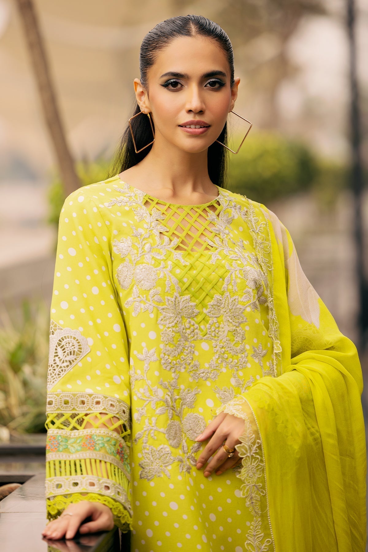 Charizma | Swiss Miss Voil Collection | CSM5-05 L Neon Green Swiss