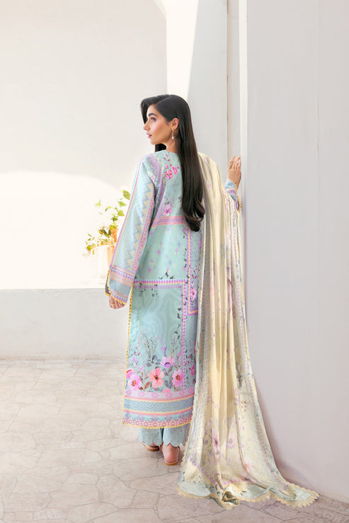 Florent | Luxury Print | FLP - 1A S Ice Blue Lawn