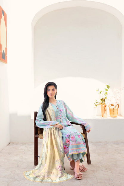 Florent | Luxury Print | FLP - 1A XL Ice Blue Lawn