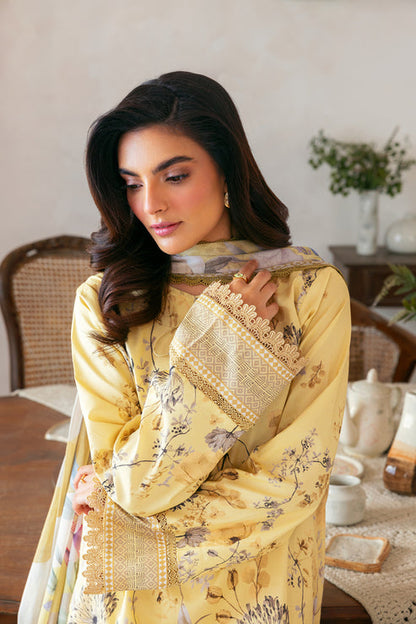 Florent | Luxury Print | FLP - 2A M Lemon Yellow Lawn