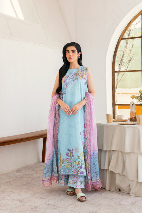 Florent | Luxury Print | FLP - 9 XS Light Blue Lawn