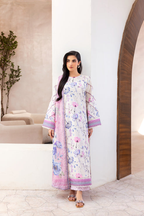 Florent | Luxury Print | FLP - 2B XS Off White Lawn