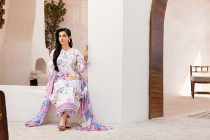 Florent | Luxury Print | FLP - 2B XL Off White Lawn
