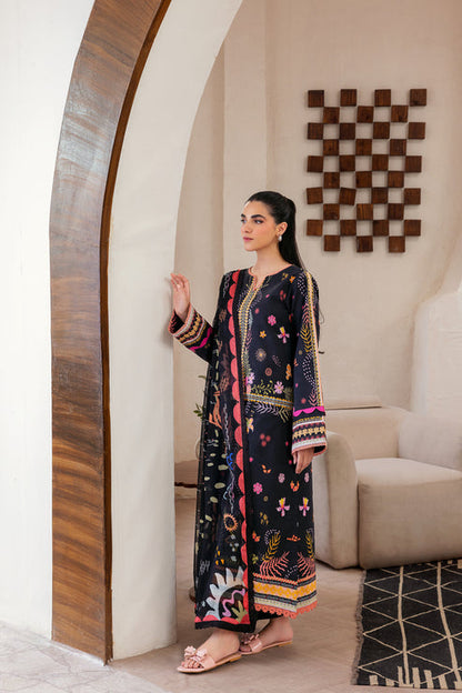 Florent | Luxury Print | FLP - 8B XL Black Lawn