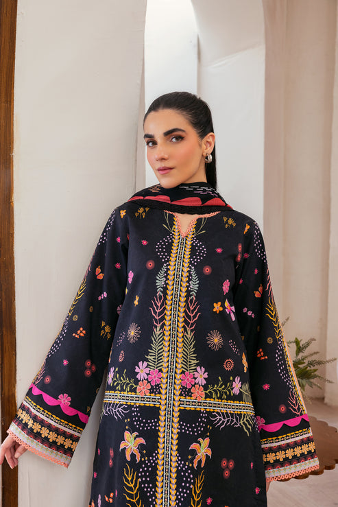 Florent | Luxury Print | FLP - 8B L Black Lawn
