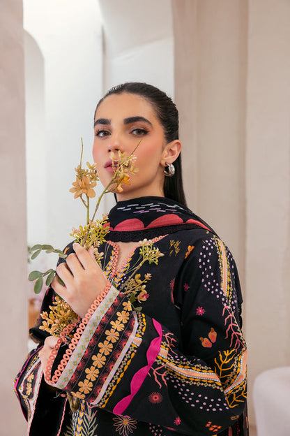 Florent | Luxury Print | FLP - 8B M Black Lawn