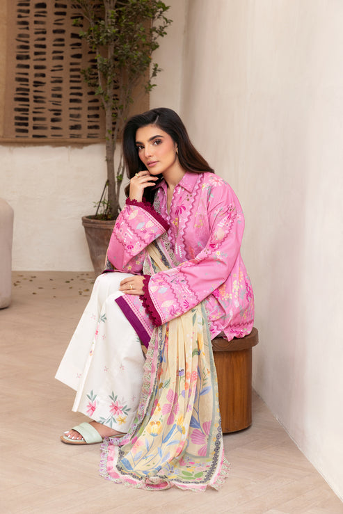 Florent | Luxury Print | FLP-6B XL Rose Pink Lawn