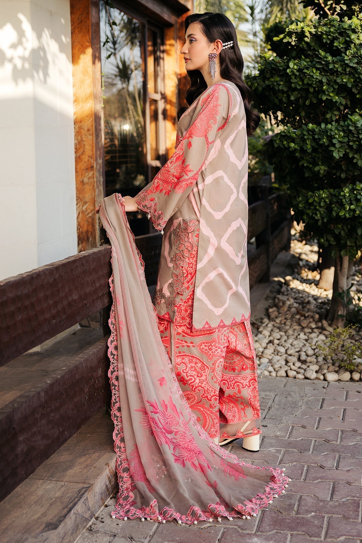 Charizma | Print Melody | SH5-13P M Red Lawn