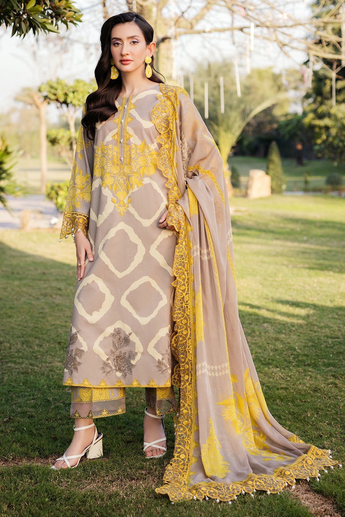 Charizma | Print Melody | SH5-10P S Yellow Lawn
