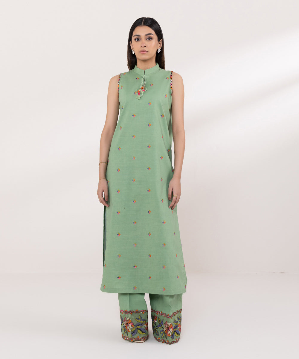 Sapphire | Intermix 2024 | Cambric Suit S-35 - Pakistani Designer Dress - by Sapphire | Type: Casuals - 100% Original at Saira Sultan