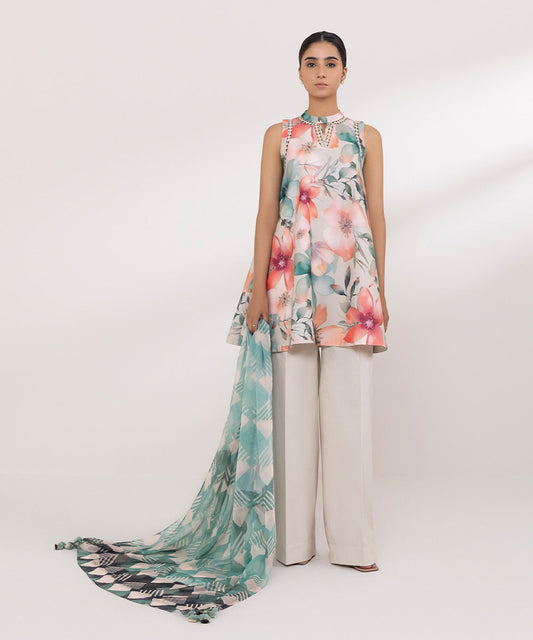 Sapphire | Intermix 2024 | Cambric Suit S-23 - Pakistani Designer Dress - by Sapphire | Type: Casuals - 100% Original at Saira Sultan